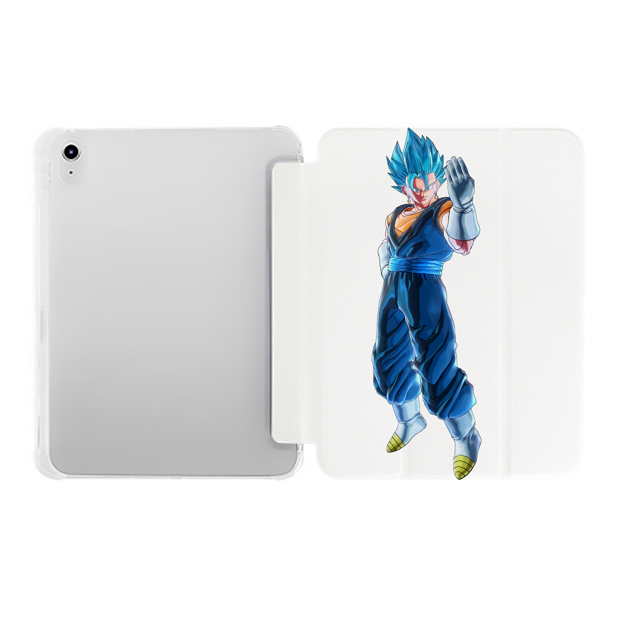 （画像用） ドラゴンボール ベジット DRAGON BALL Vegetto IPad ケース ペン収納付き 三つ折りスタンド PUレザー×シリコン 対応機種9.5/10.5/10.9インチ